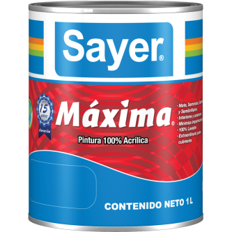PINTURA 100 PORCIENTO ACRILICA MAXIMA 