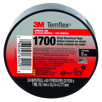 CINTA DE AISLAR VINIL NEGRO 3M